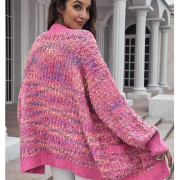 Pink Multicolor Cardigan - Picture 3 of 3